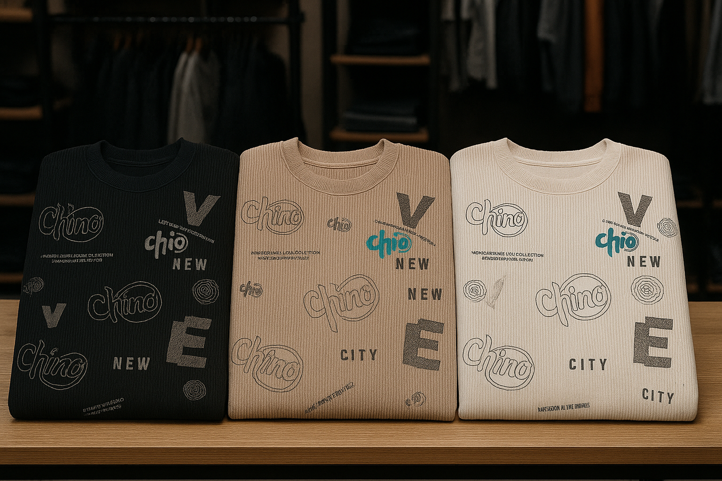 Buzo En Algodón De Rib Estampado