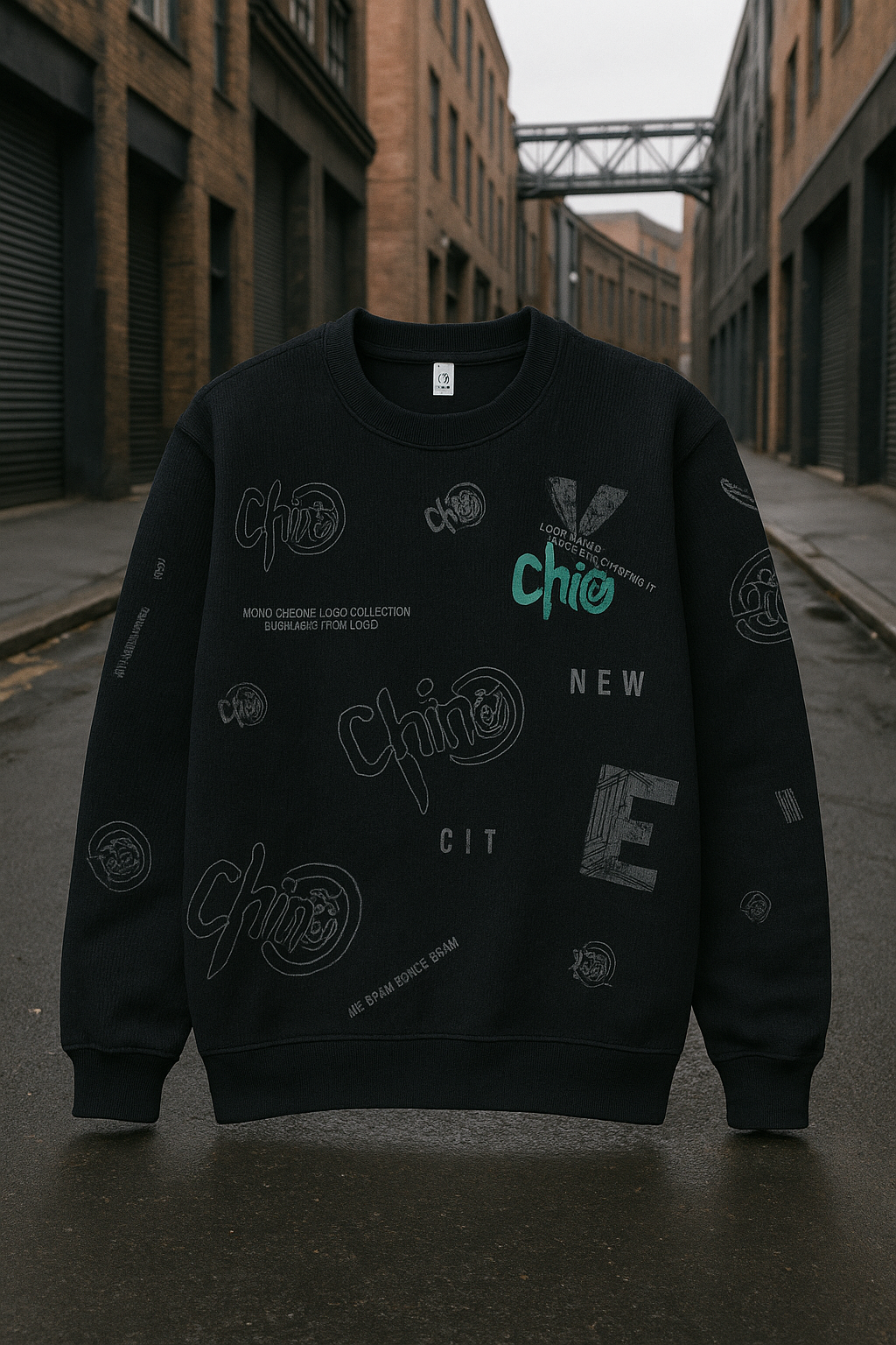 Buzo En Algodón De Rib Estampado