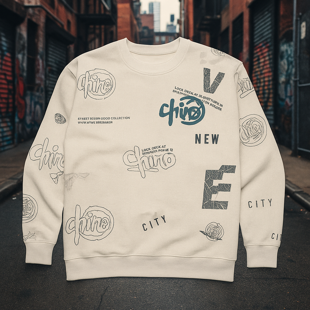 Buzo En Algodón De Rib Estampado